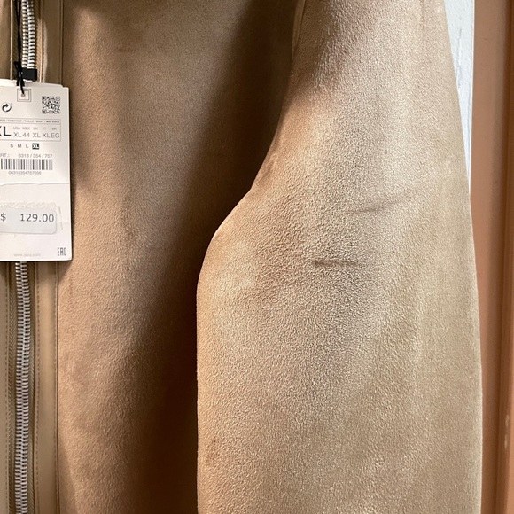 Zara Camel Shearling Jacket - Picture 11 of 12